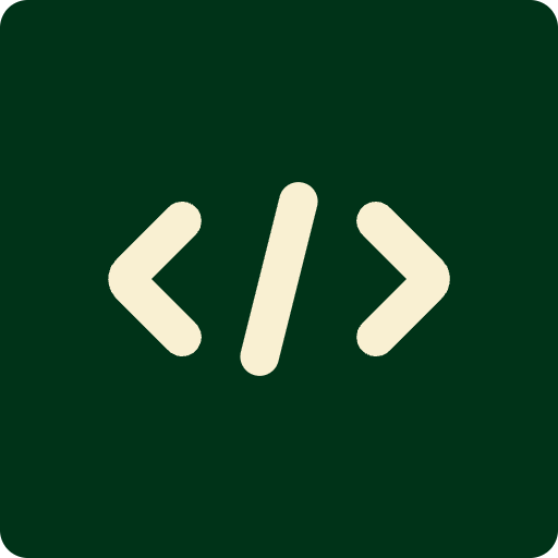 Icône braquette de code HTML, rédaction des balises SEO