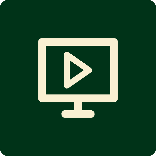 Icône d’écran vidéo, tunnel de vente pour formations en ligne