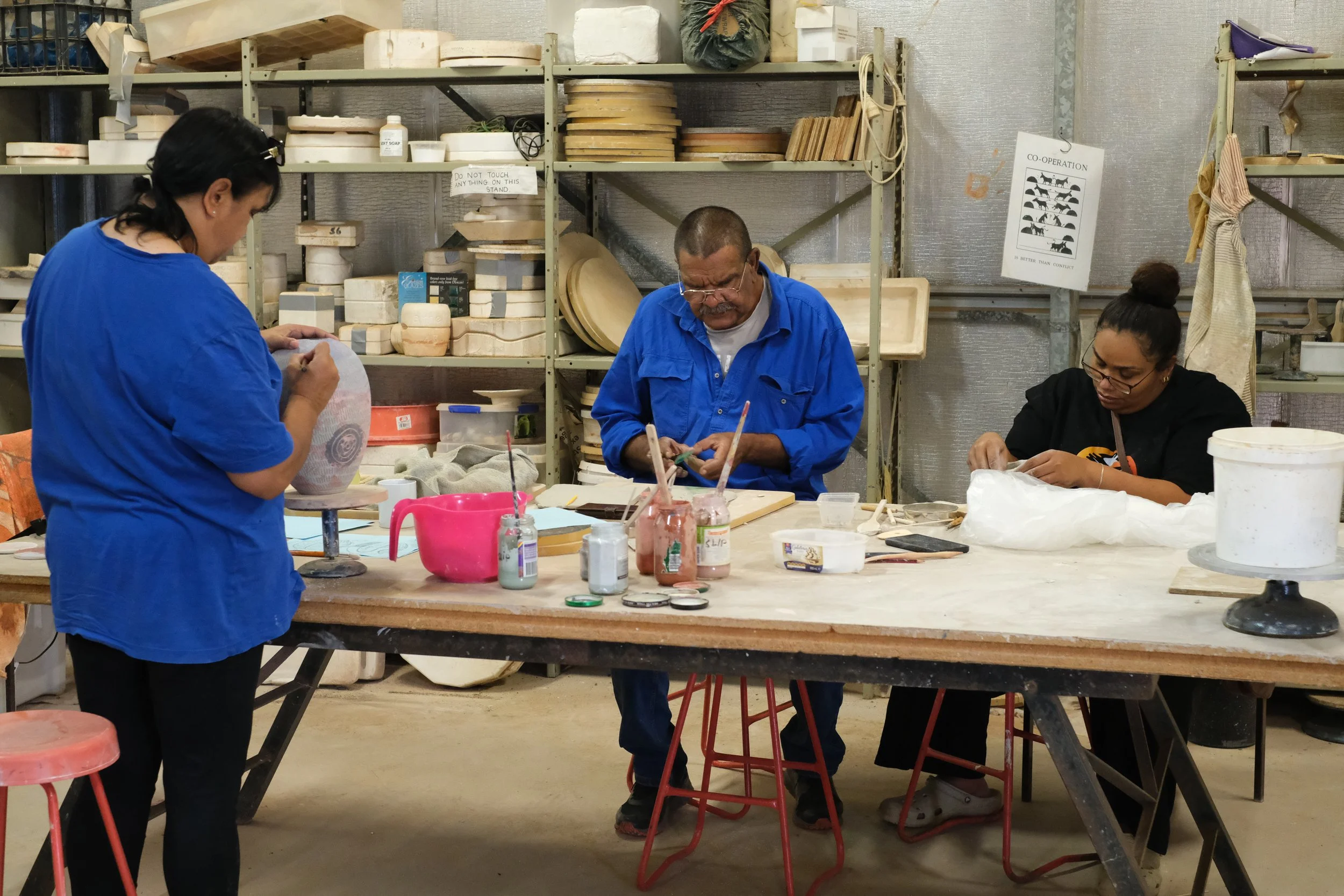 Skill sharing at Ngapala Arts