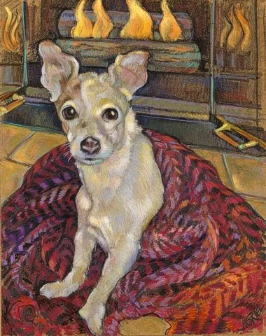 "Maddie"  20" x 16"  Pastel on paper