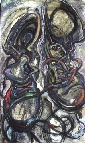 "Old Boots"   40" x 28"  Oil on canvas