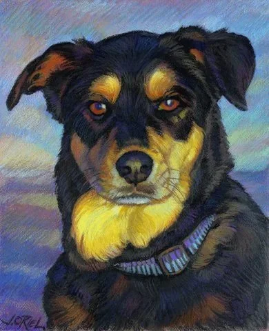 "Hailey" 16" x 12"  Pastel on paper  