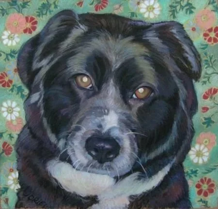 "Zoe" 12" x 12"  Pastel on paper