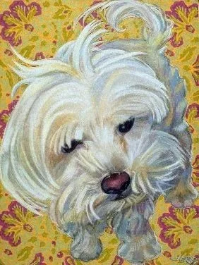 "Sasha" 16" x 12"  Pastel, mixed Media  