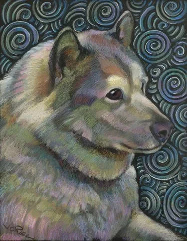 "Kainu" 18" x 14"  Pastel on paper