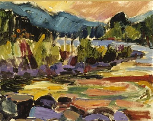 "Esopus"  12" x 18"  Oil on paper