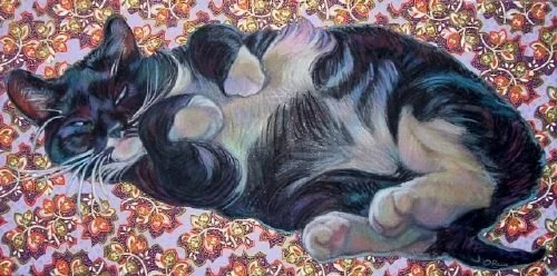 Mocha 10" x 20" Pastel, mixed media