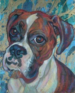 "Max" 20" x 16"  Pastel/Mixed Media