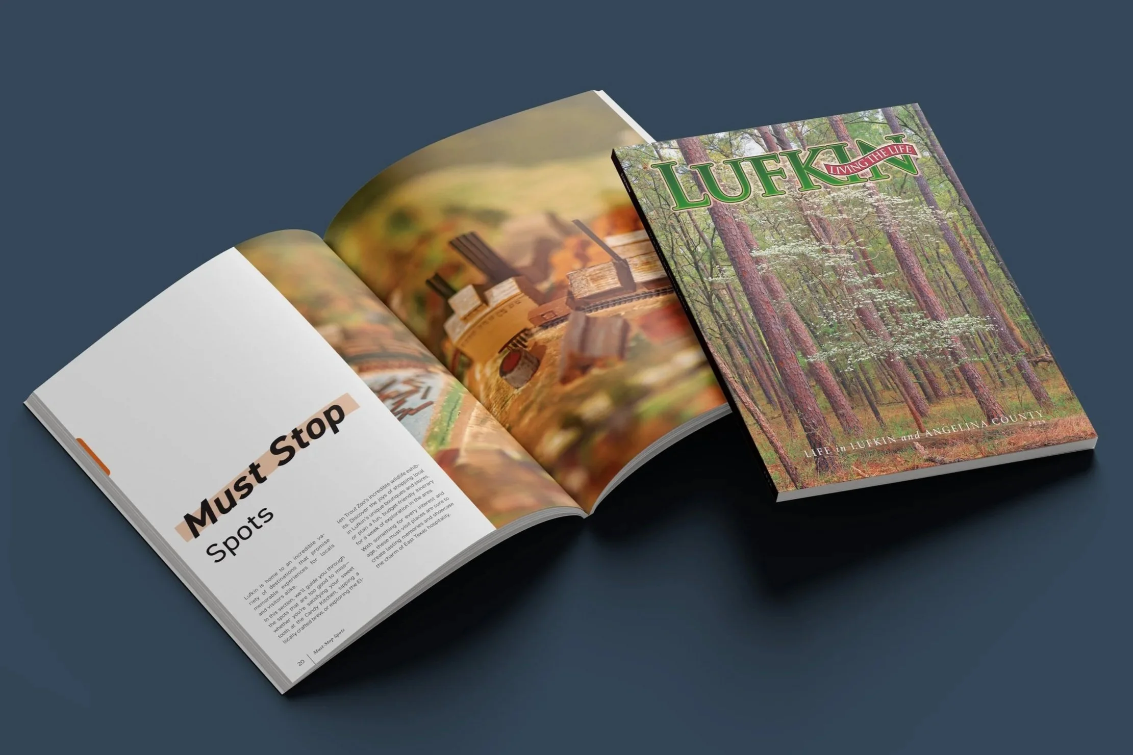 Editorial design for Lufkin Living the Life magazine, 2024. Case study available for this project.