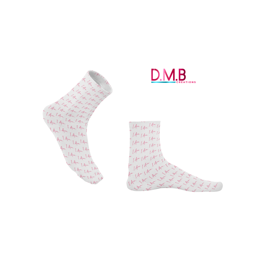 'I Am...' Patterned Comfort Socks