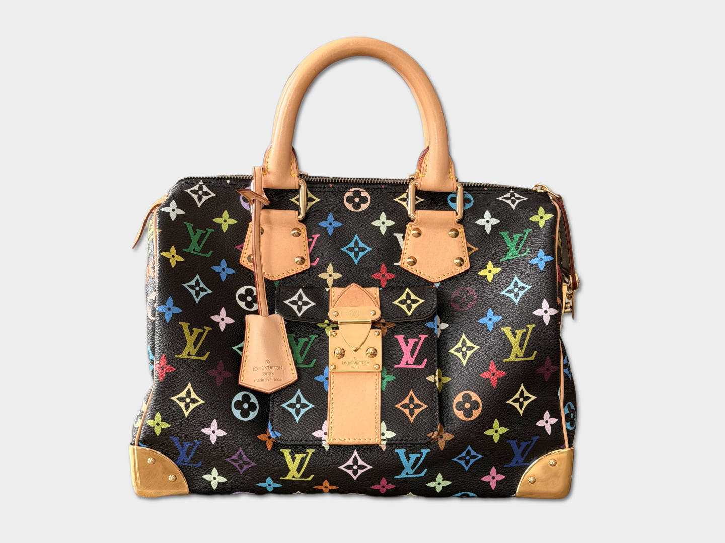 Vintage Louis Vuitton Takashi Murakami Multicolor Speedy 30