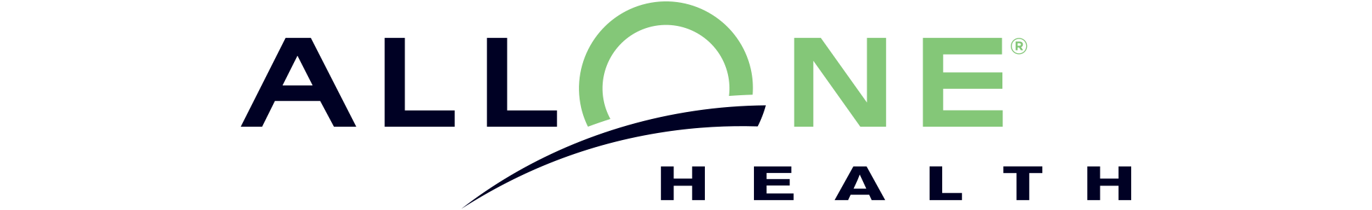 ALL ONE HEALTH logo in green and blue.