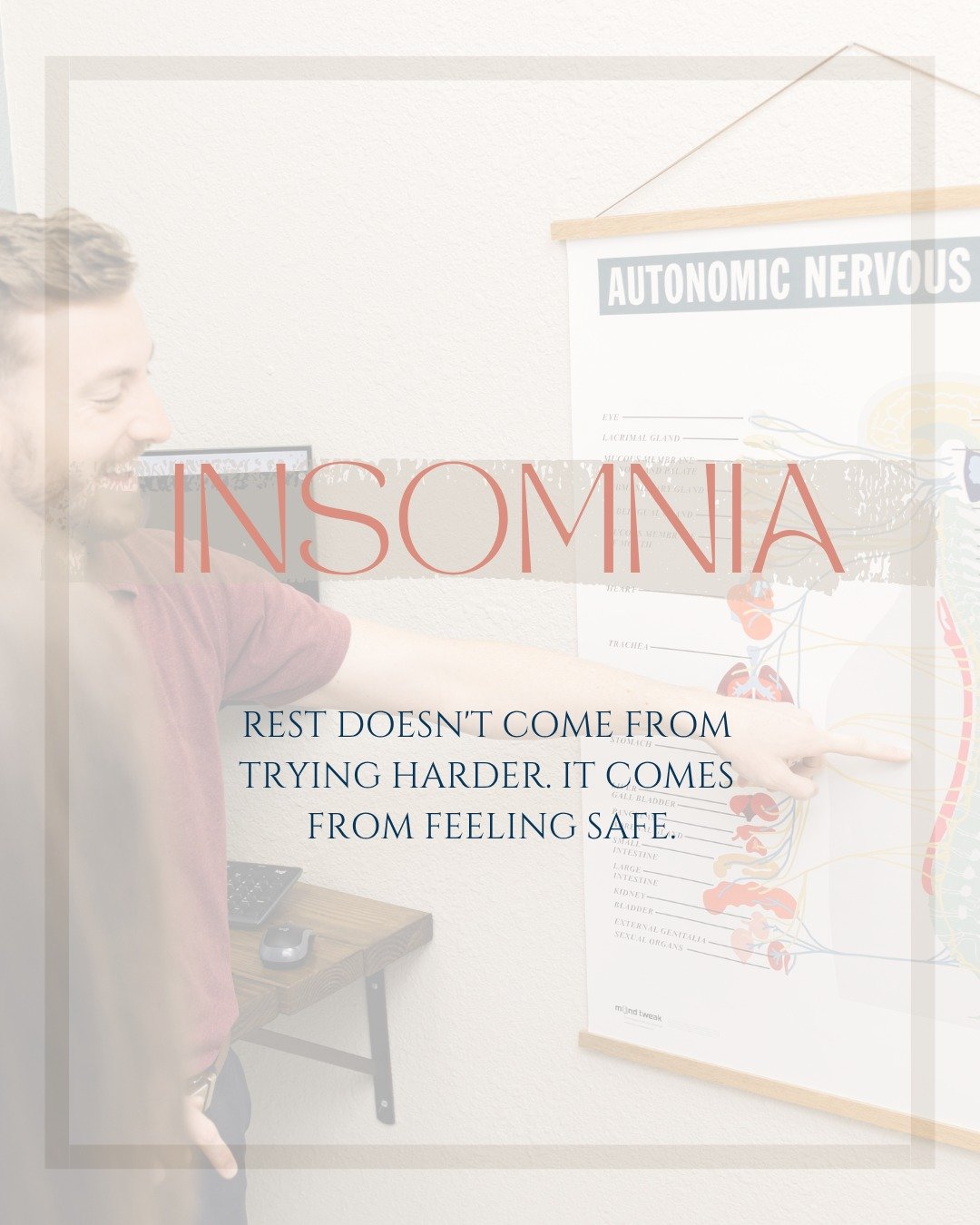Insomnia isn't always about sleep habits. Rest doesn't come from trying harder. It comes from feeling safe.