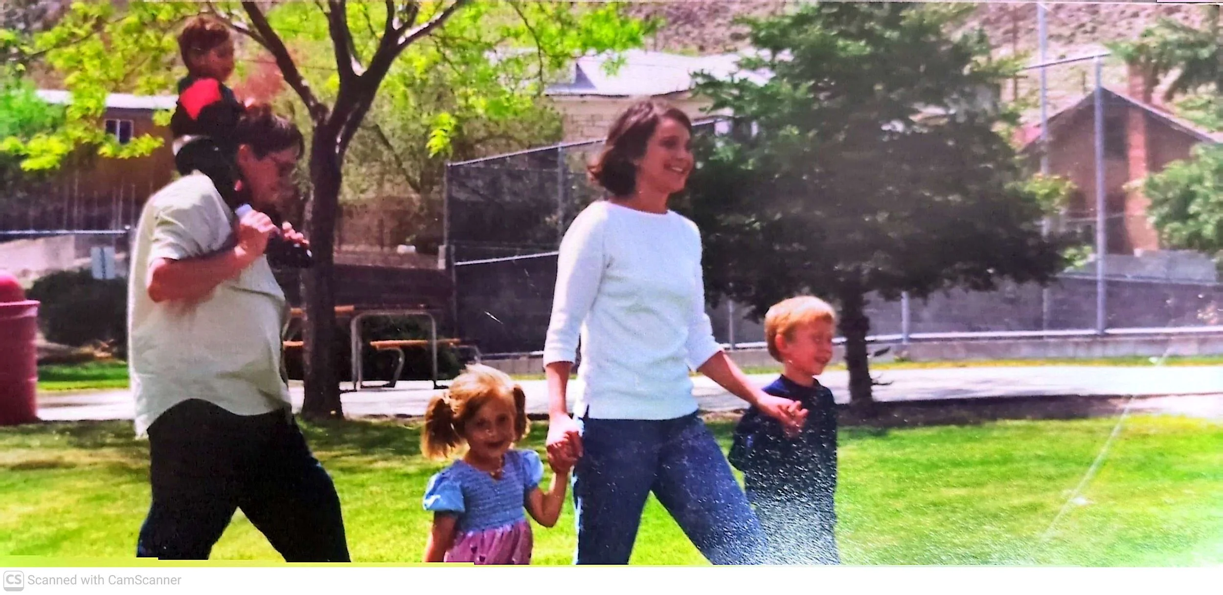 Judge Lane and family in 2000