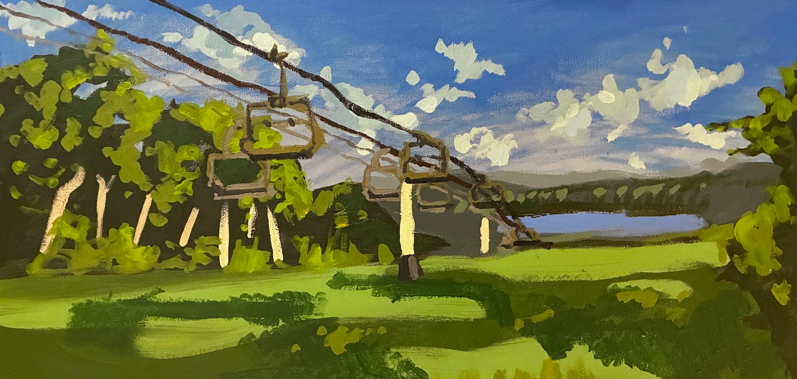 Wachusett Chairlift Guided Painting (Monday, 3/23, 5PM - 8PM)