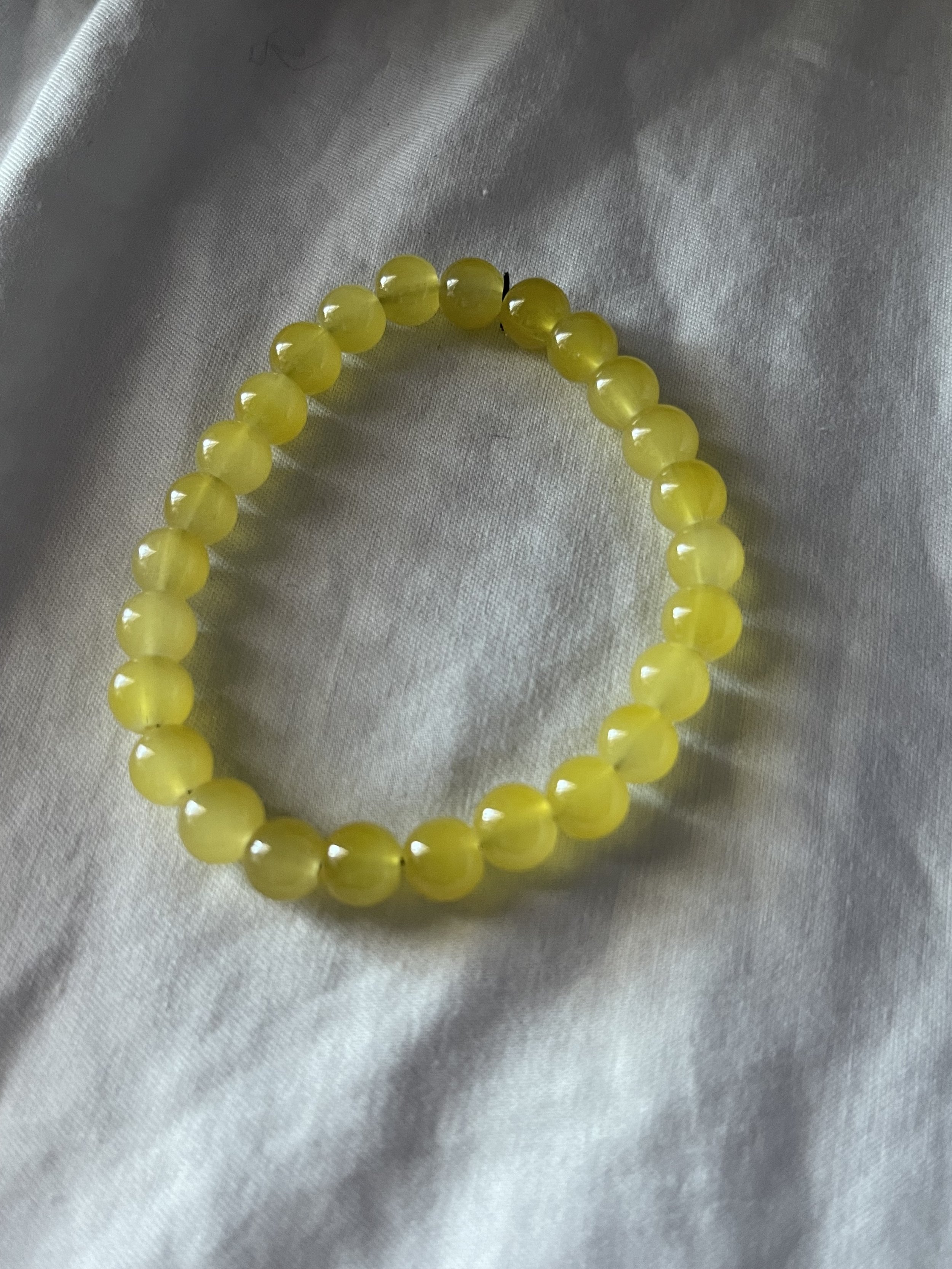Light Yellow Beaded Bracelet