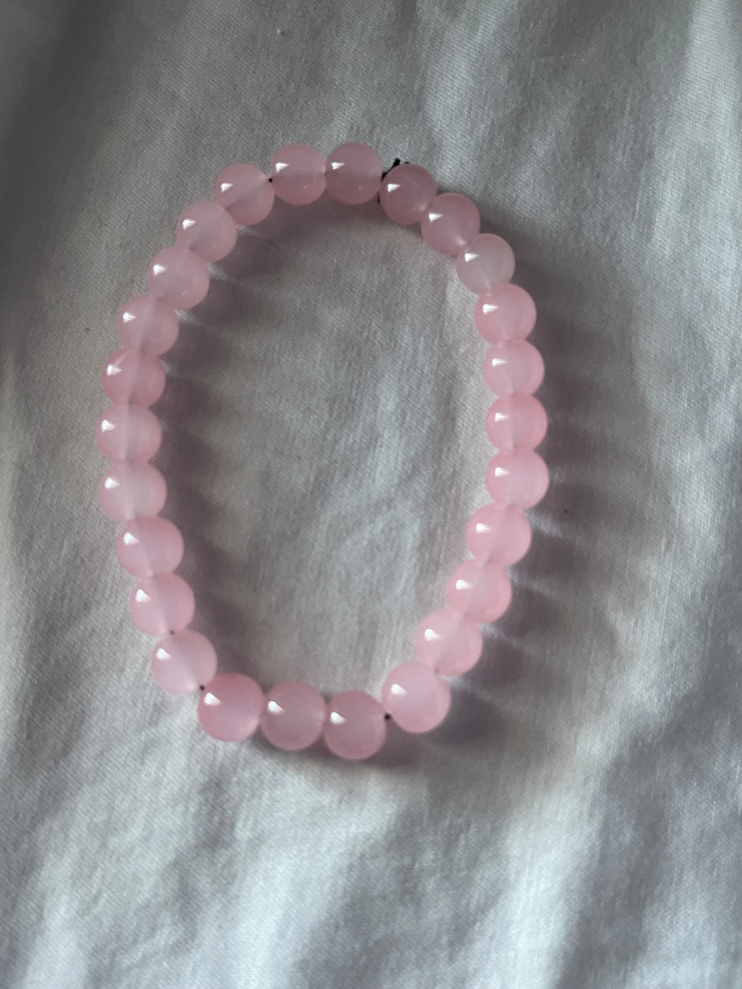 Light pink beaded bracelet