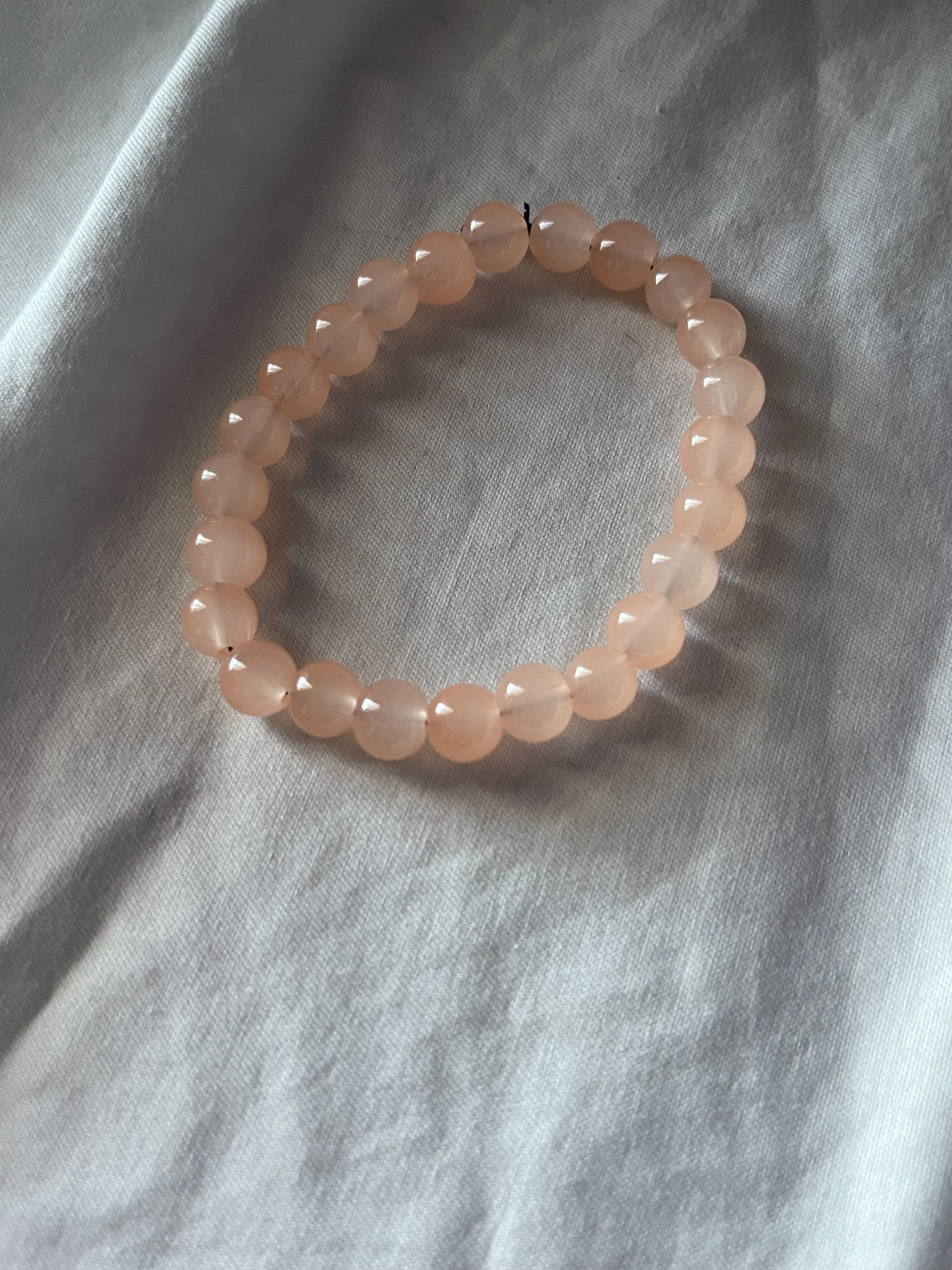 Peach beaded bracelet