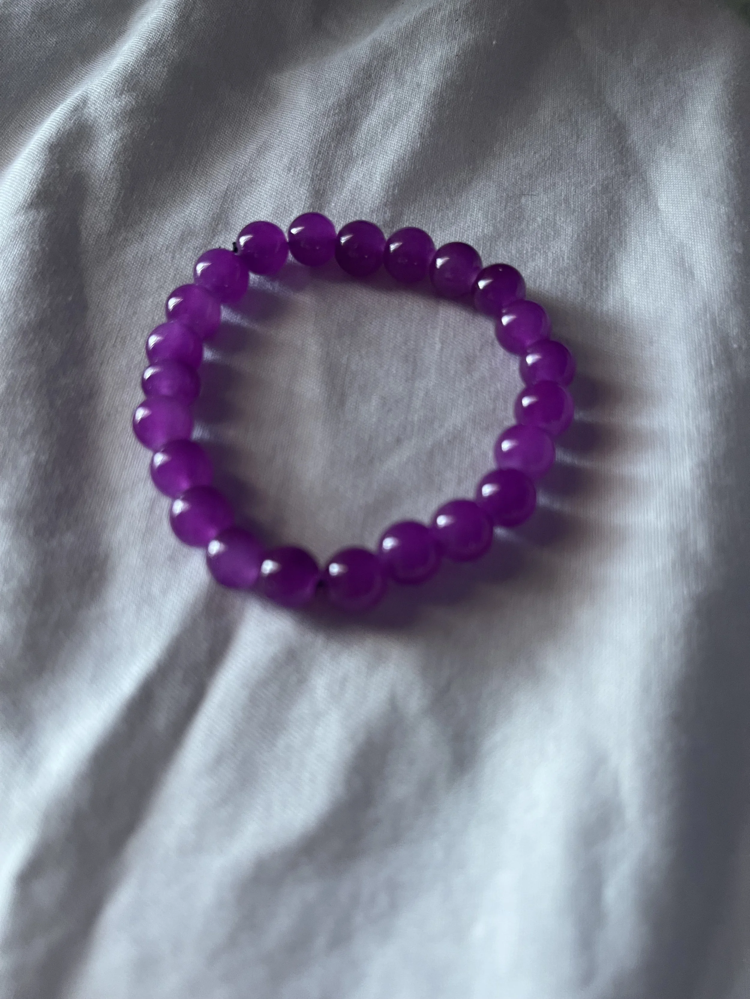 Purple Beaded Bracelet