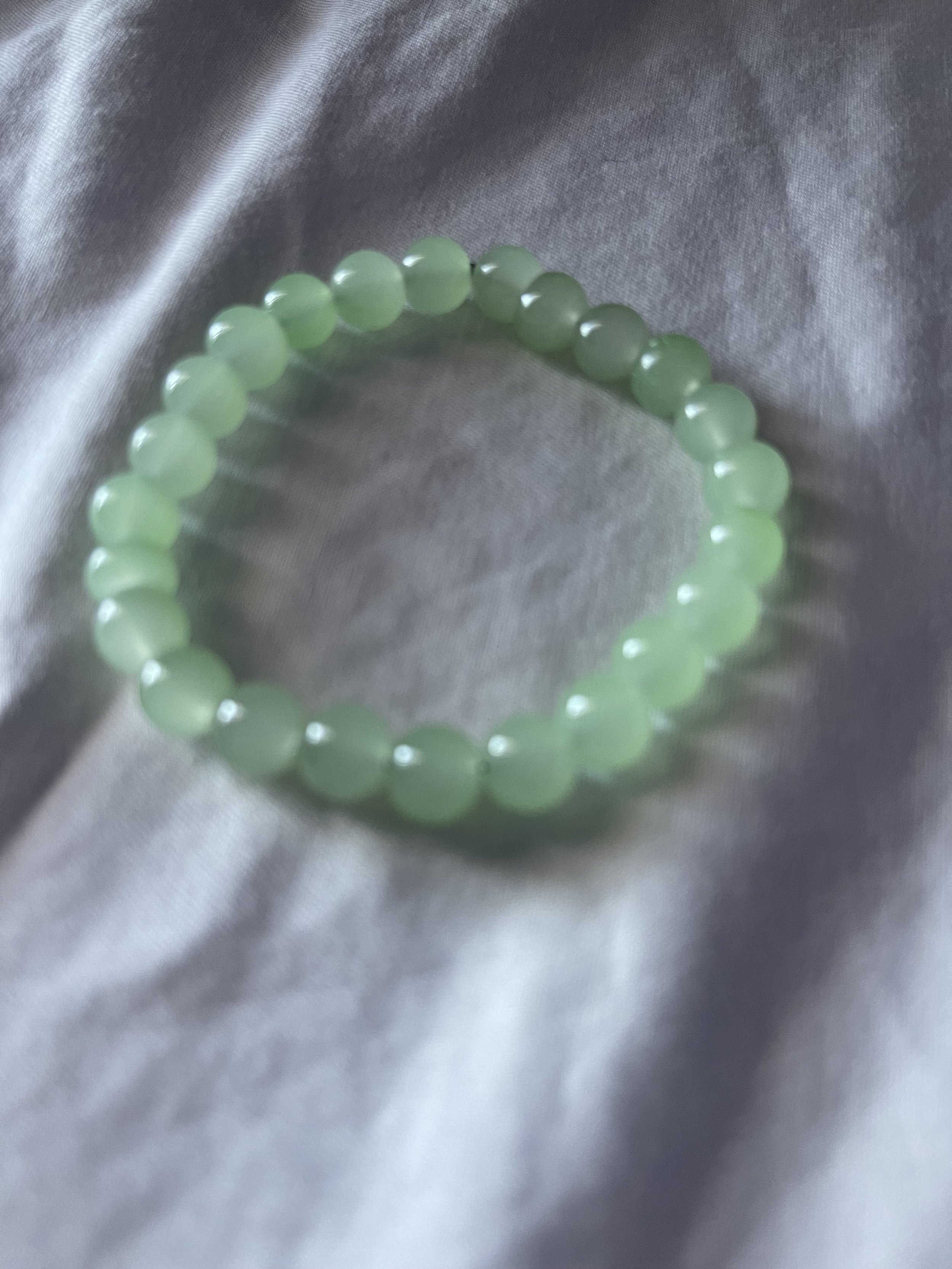 Light Green Marble Beaded Bracelet