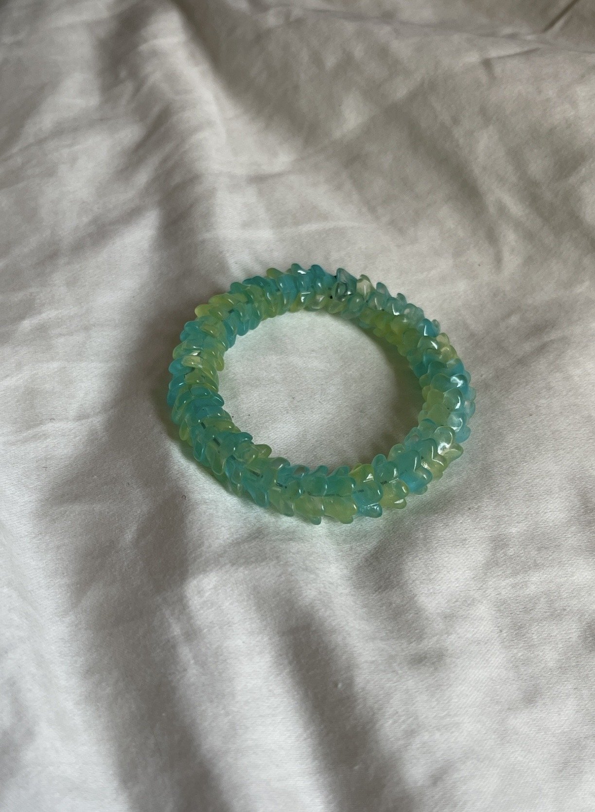 Green and Blue Dragon Scales Bracelet