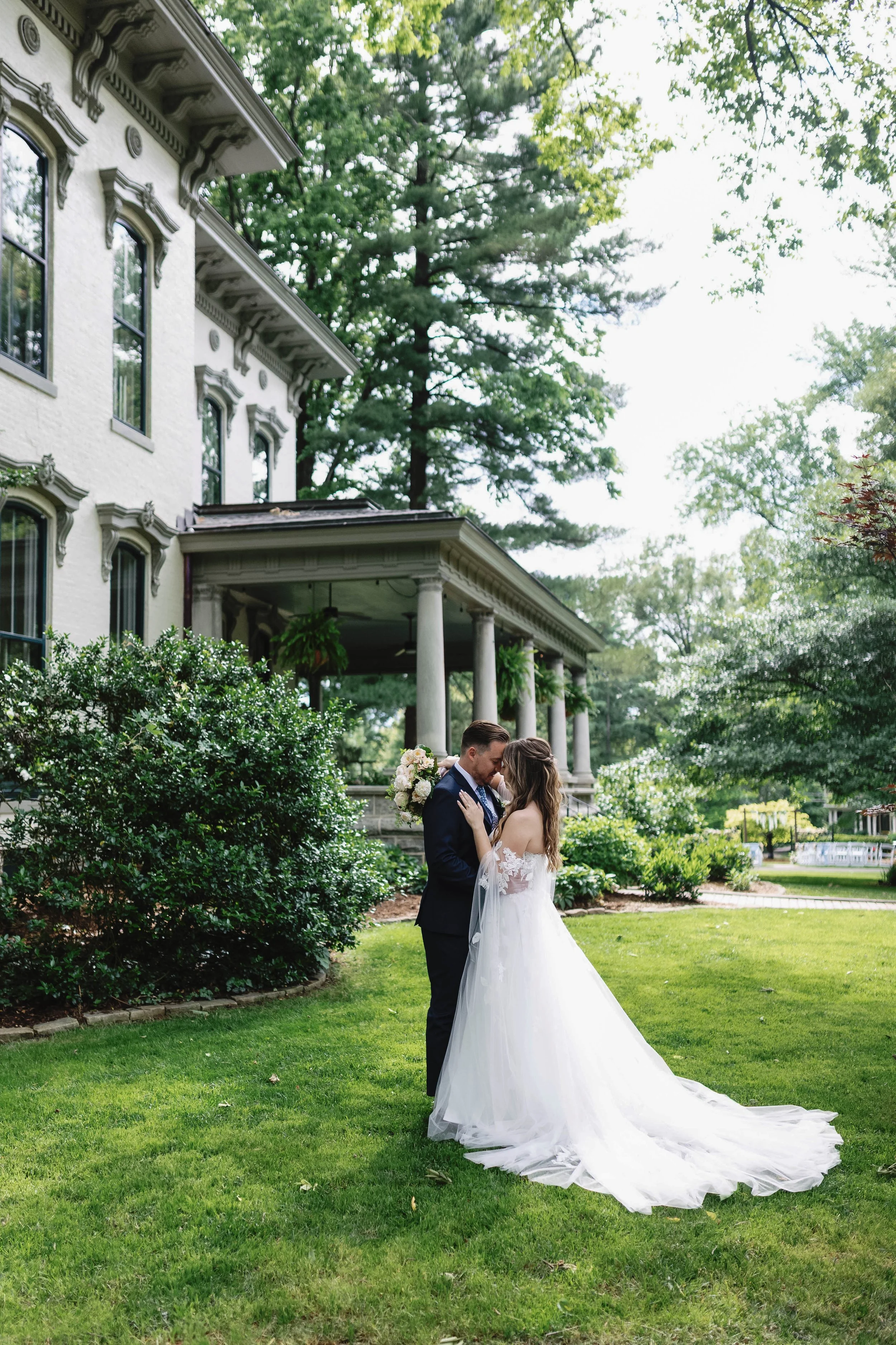 Bride and Groom together at Peterson Dumesil House wedding
