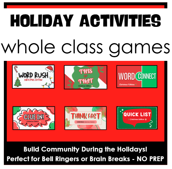 Christmas Holiday Activities
