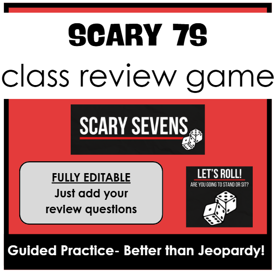 Scary 7s Review Game