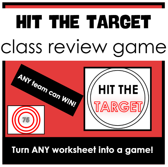 Hit the Target Review Game