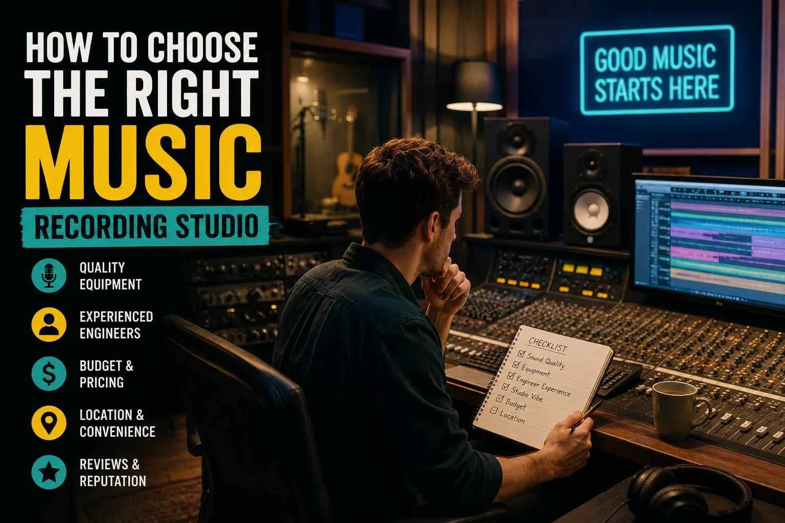 How to Choose the Right Music Recording Studio
