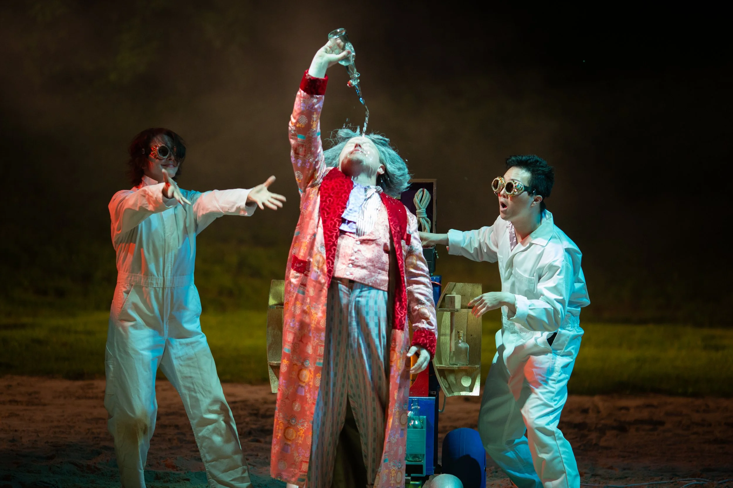 Dr. Pinch readying for an exorcism.