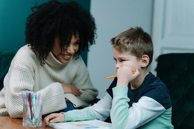 Testing ADHD session with a child