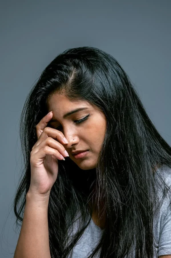 depressed woman