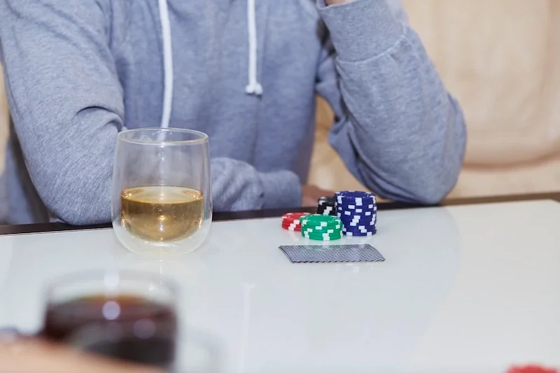 a young person gambling