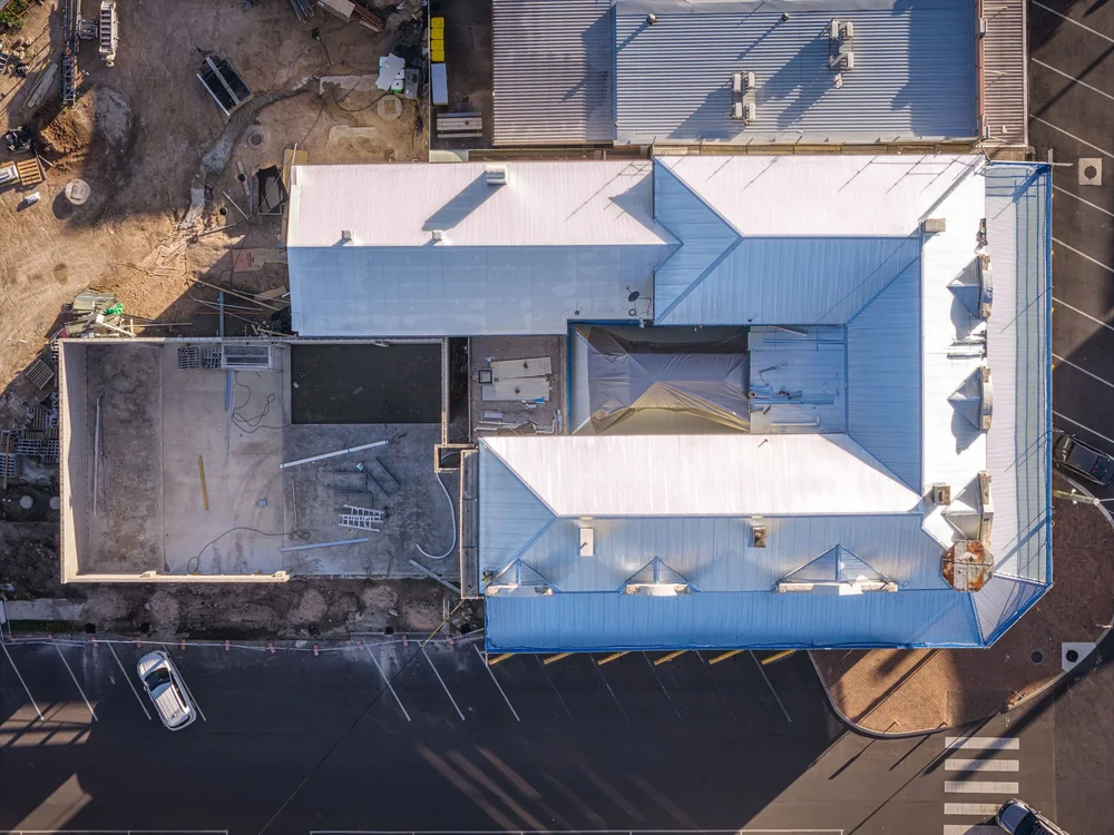 Aerial view of the hotel, The Central Hotel