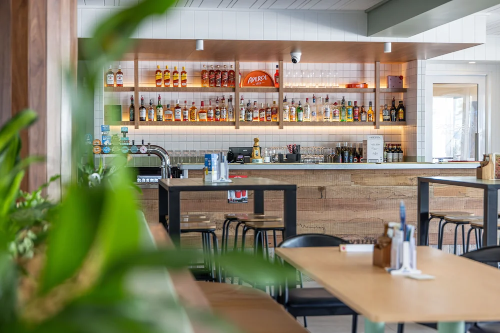 Back bar and bar seating, The Fairfield Hotel