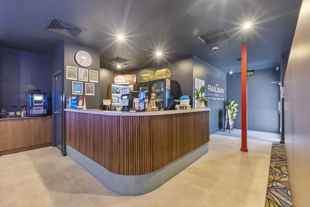 Bar counter, Railway Hotel