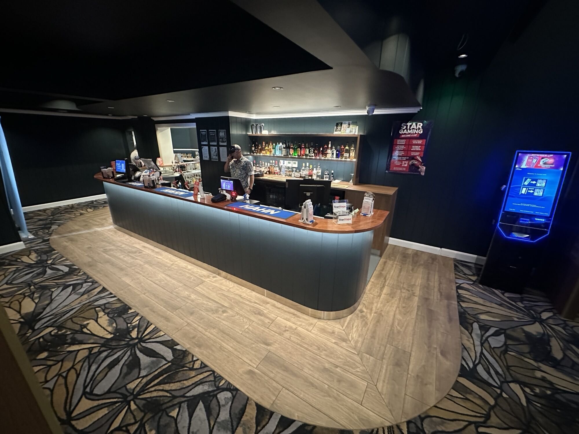 The new bar, The Central Hotel