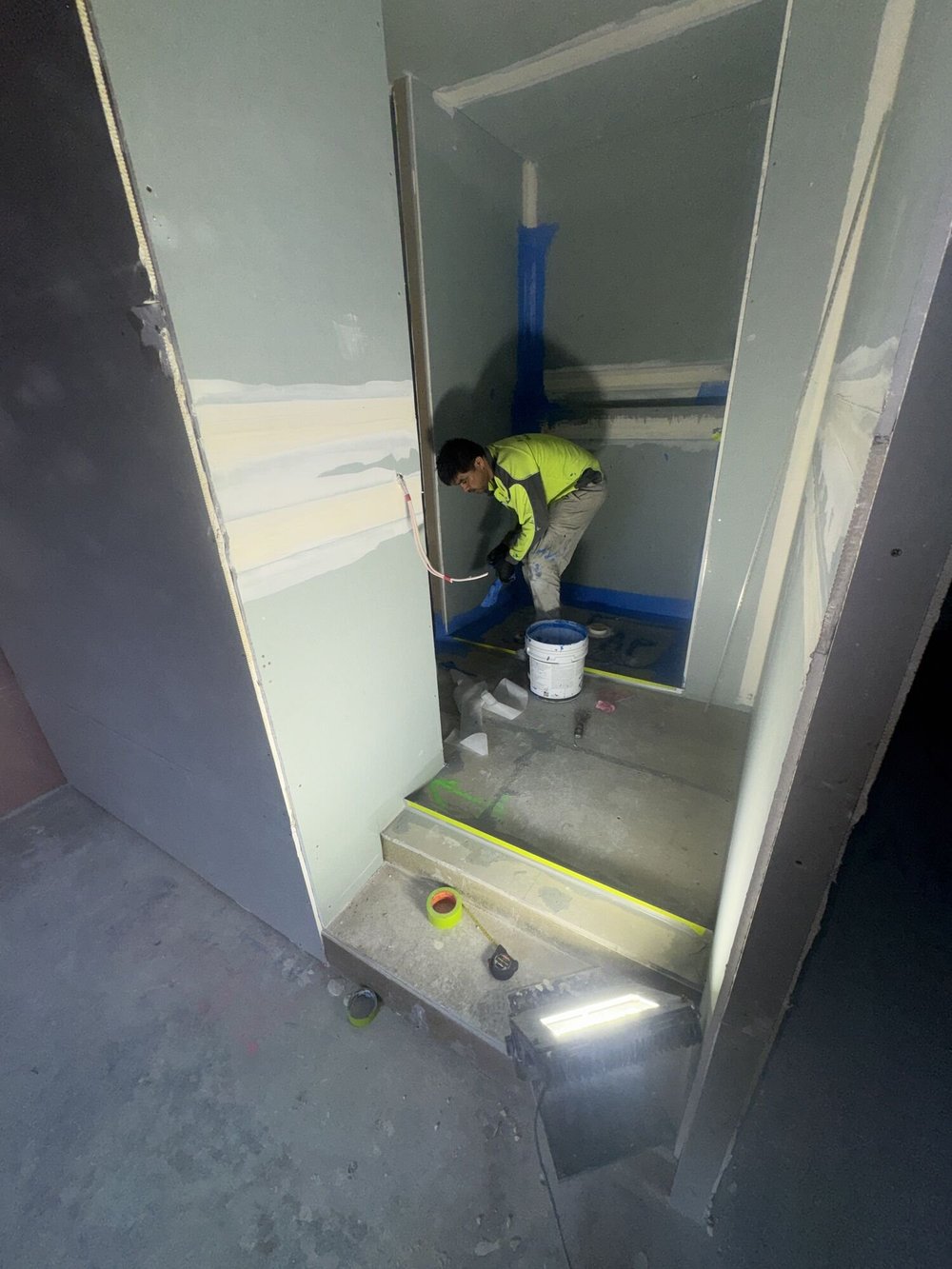 Services and ceilings progressing, Pelican Waters Golf Resort