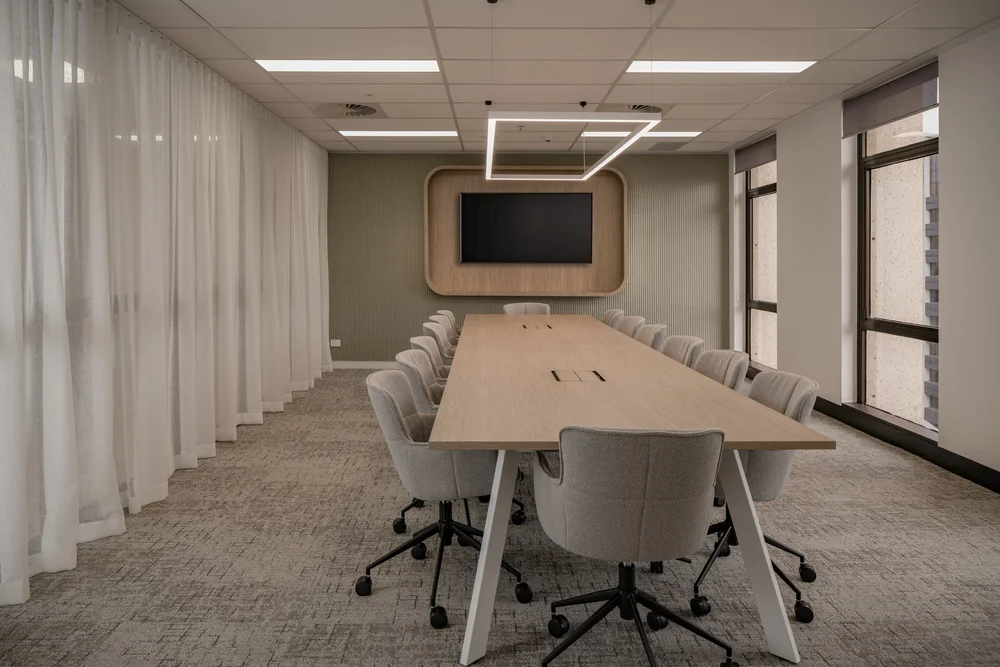 Boardroom table, Level 20, 288 Edward Street