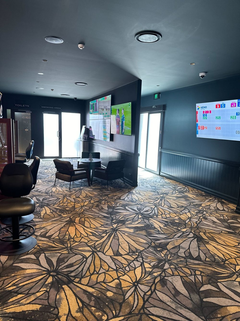 Lounge with new carpet, Beaudesert Hotel