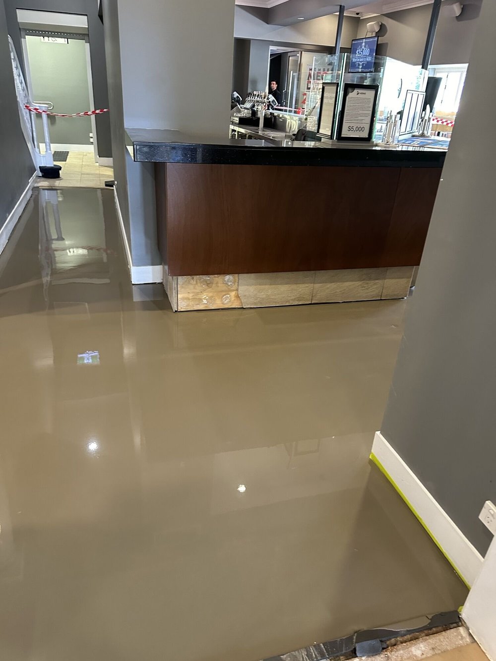Floors levelled, Aspley Hotel