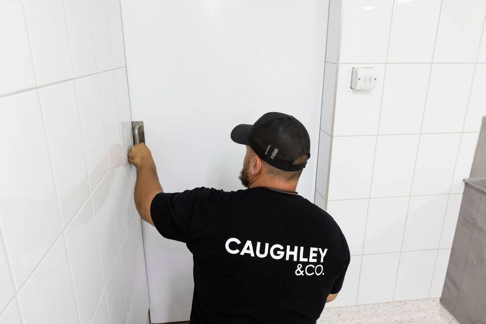 Wall tiling, St Brendan’s College