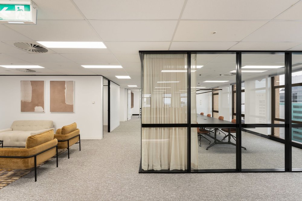 Lounge and reception, Level 26, 288 Edward Street