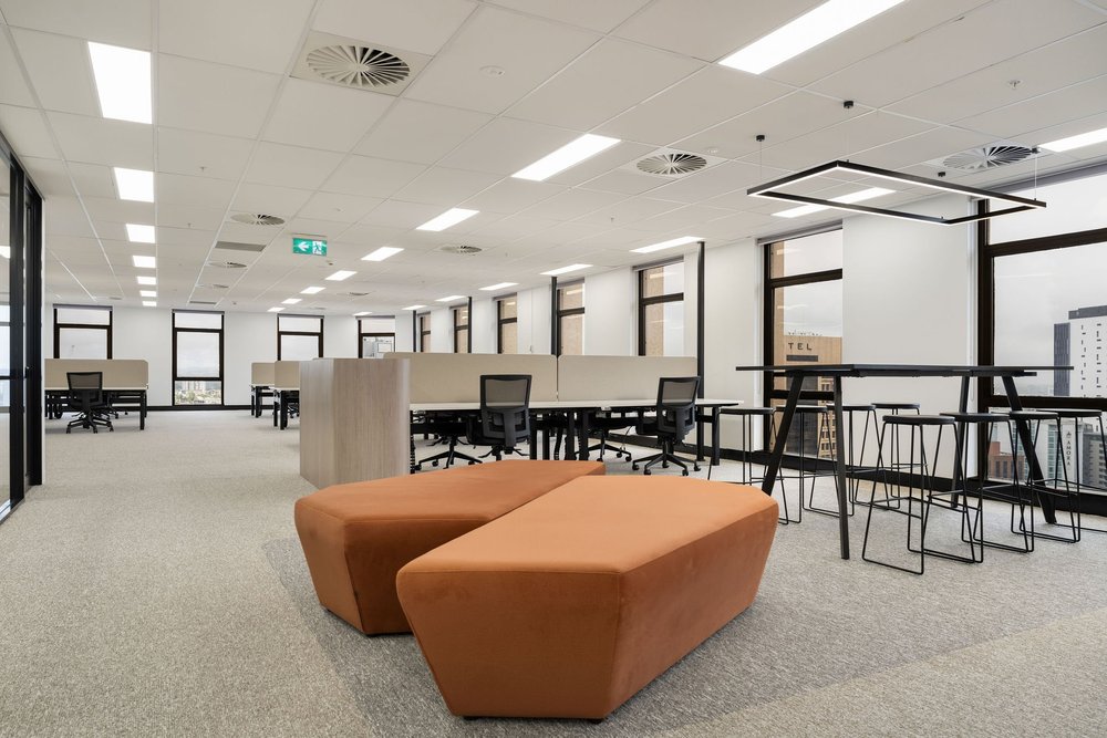 Breakout and kitchen, Level 26, 288 Edward Street