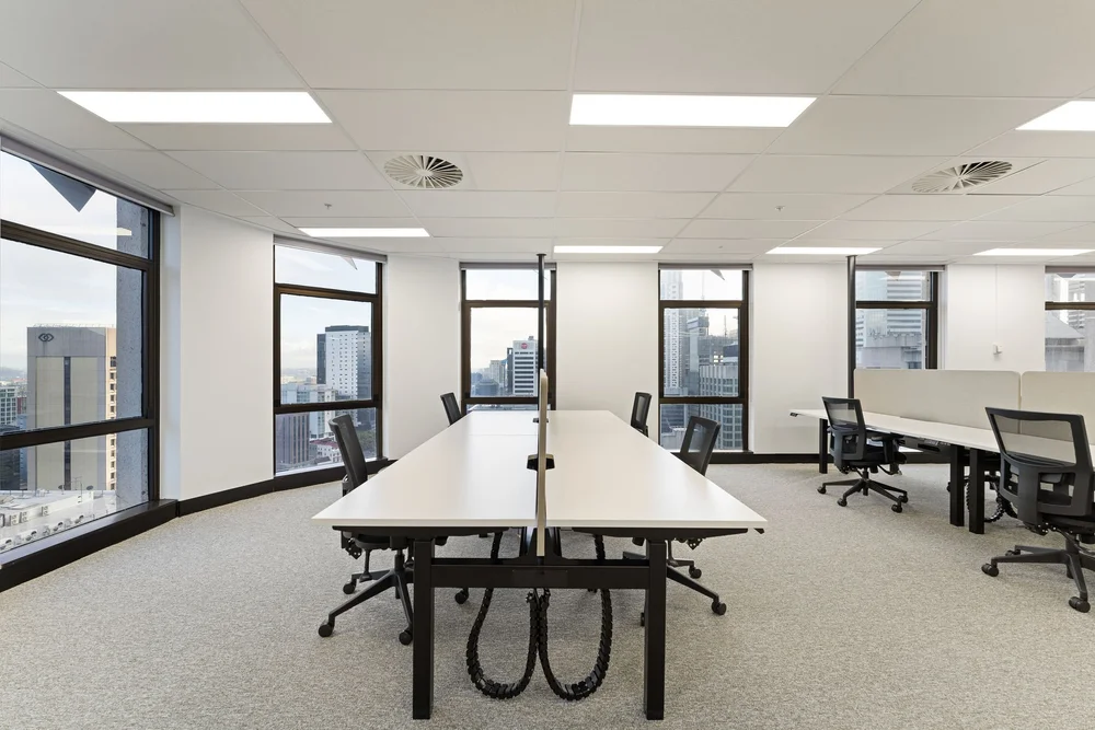 Open plan workspace, Level 26, 288 Edward Street