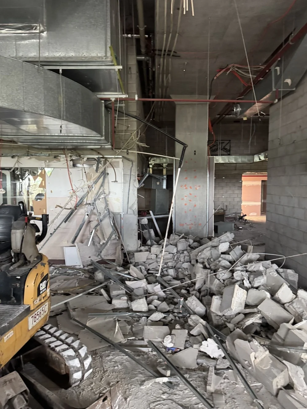 Strip out underway on the ground floor, Pelican Waters Golf Resort