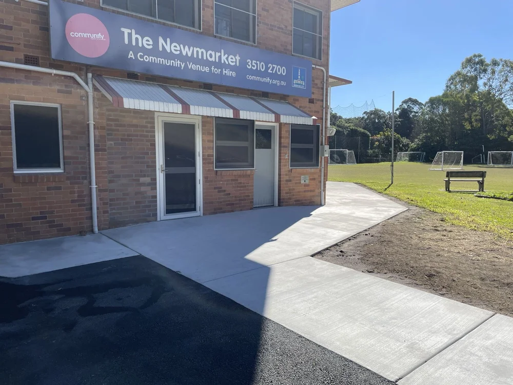 Entry and new paths, Newmarket Bowls Club
