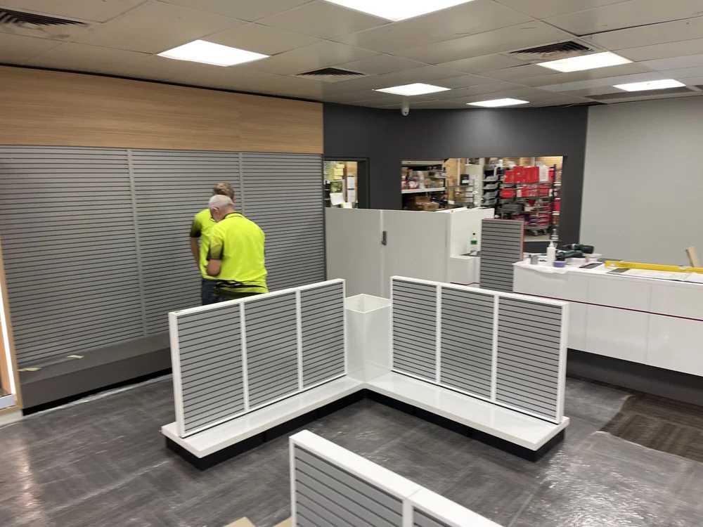 Installing the joinery, Australia Post Emerald