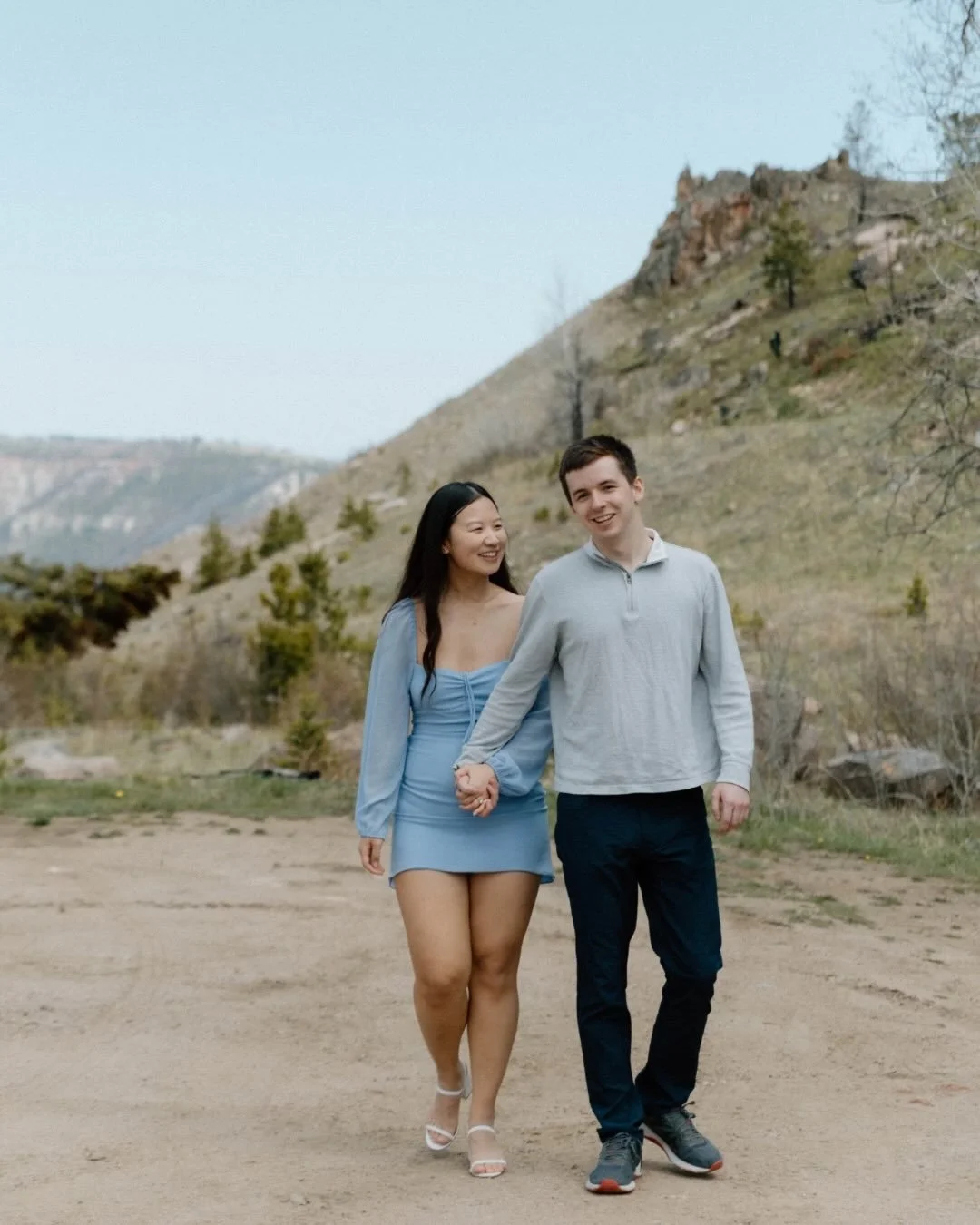 These two were on a road trip, Nathan reached out to me and said he plans on proposing to his girlfriend on their road trip.  We discussed some different location ideas and ultimately decided on this spot in the Big Horns.  Wyoming has some of the mo